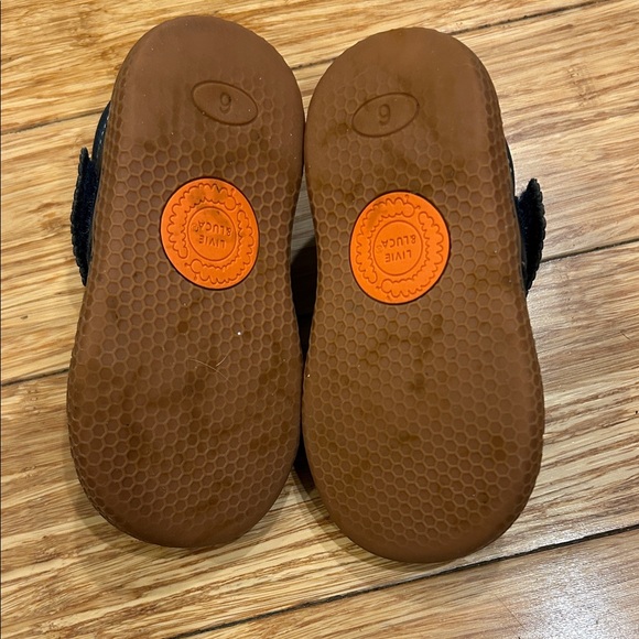 Livie & Luca Preppy Leather Mary Jane Navy Shoes Kids size 6M - Picture 5 of 5